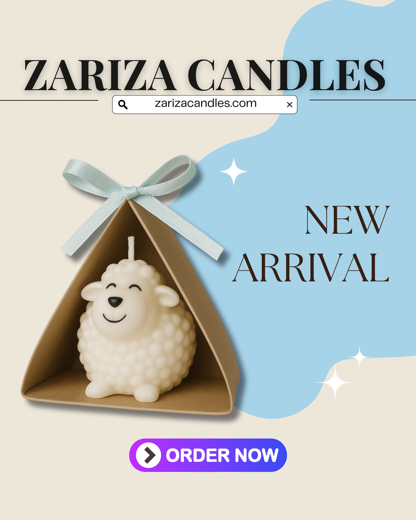 Sheep Candle