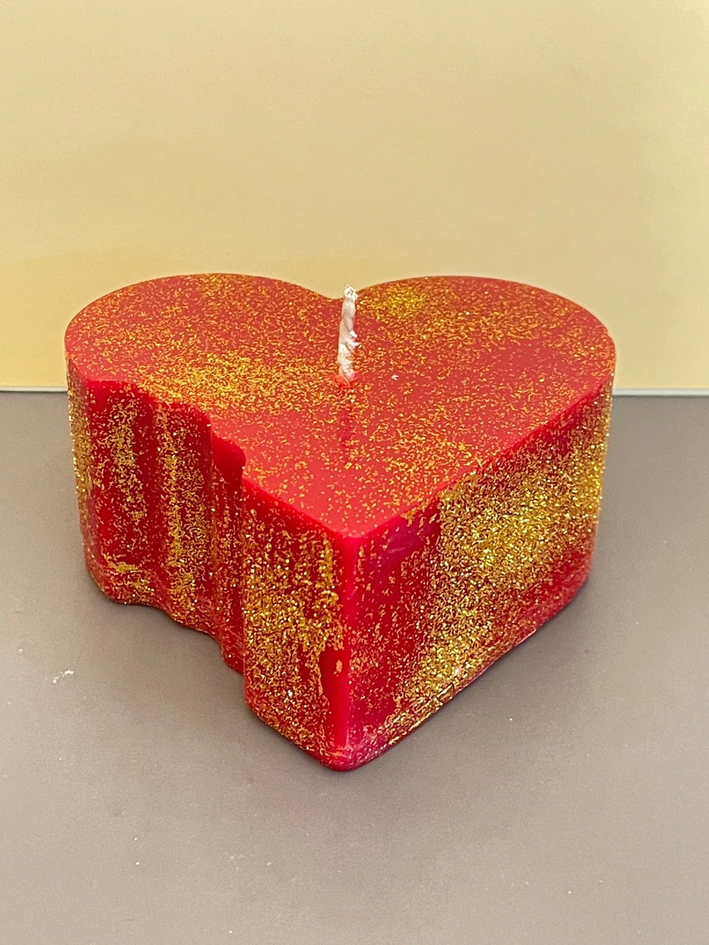 Golden Heart Candle