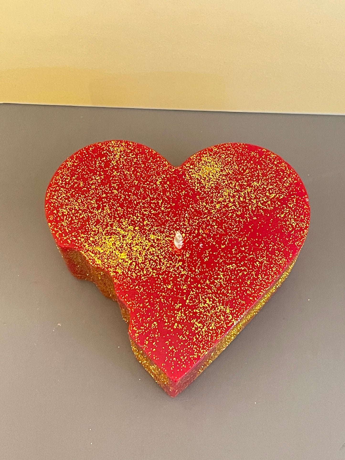 Golden Heart Candle