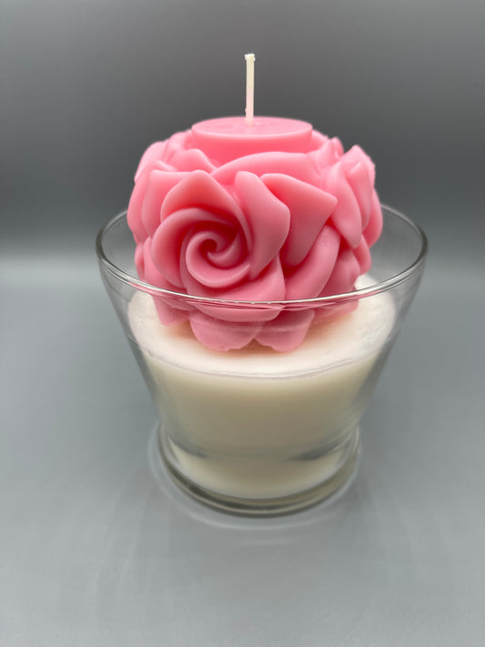 Pink Rose Candle