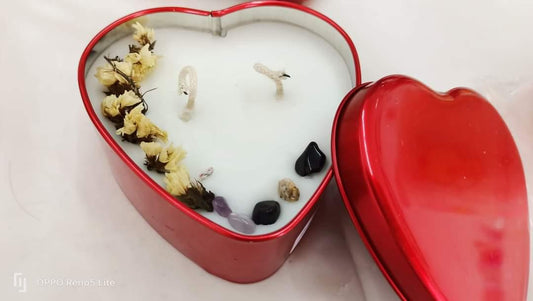 Heart Gem Candle